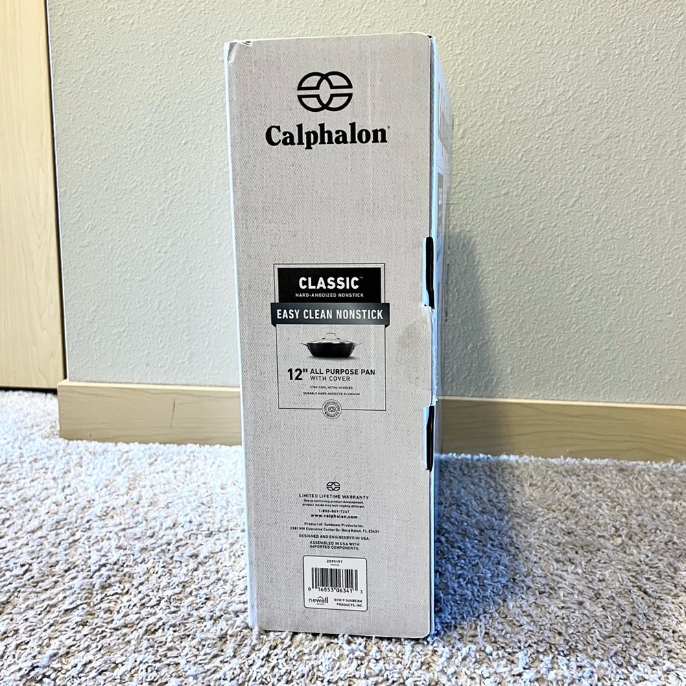 Calphalon Classic Hard-Anodized Nonstick 12” All Purpose Pan w/ Cover LIKE NEW - Picture 2 of 15